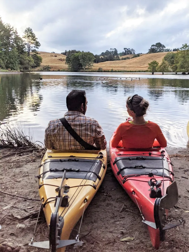 A quiet moment on the shore before a private paddle