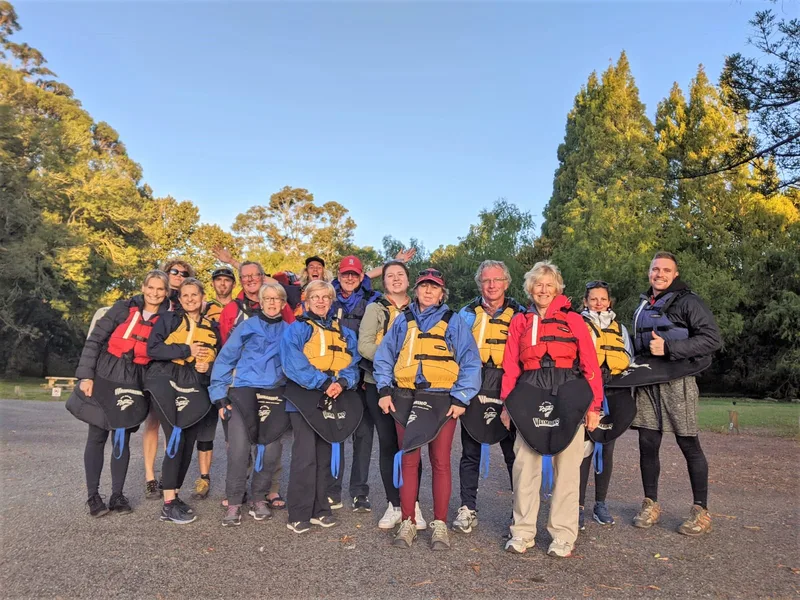 A private group gathered before heading onto the water